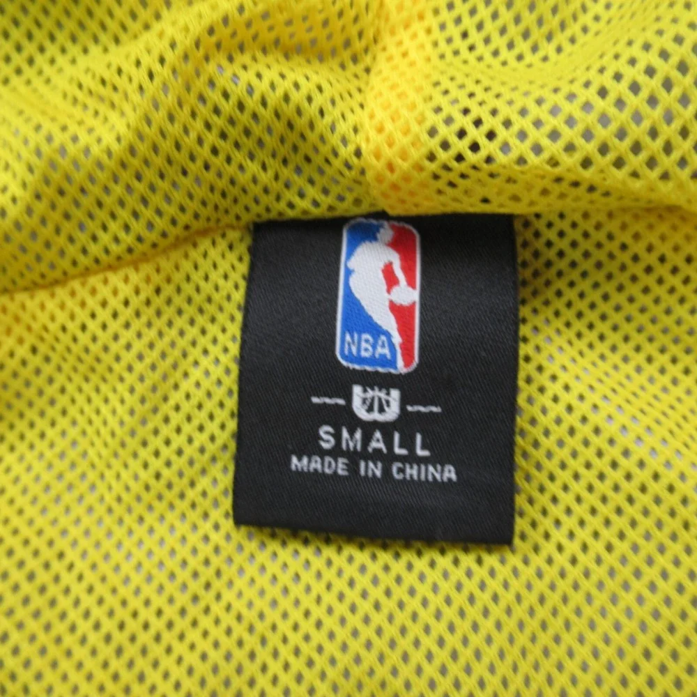 LA Lakers Jacket Mens Small NBA Purple Hood 1/4 Zip Basketball Windbreaker VTG